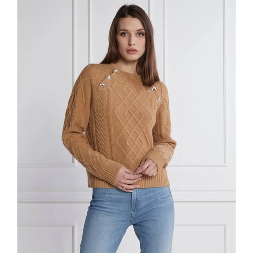 MAX&Co. Wełniany sweter SCHIUMA | Regular Fit ze sklepu Gomez Fashion Store w kategorii Swetry damskie - zdjęcie 184353126