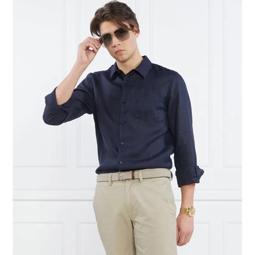 GUESS Lniana koszula LS ISLAND | Regular Fit Guess M okazyjna cena Gomez Fashion Store