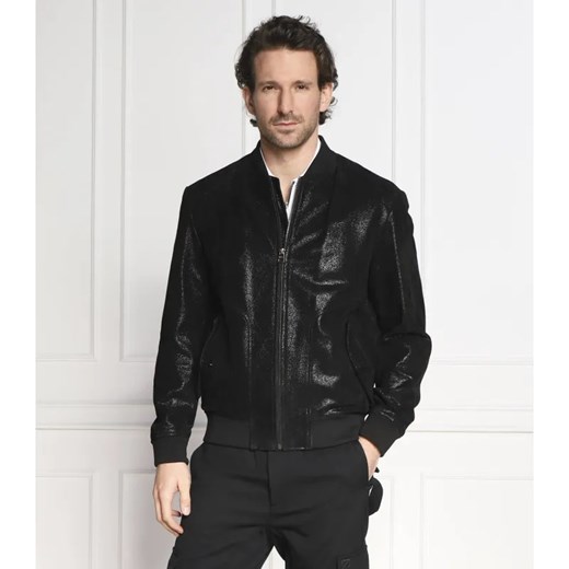 HUGO Skórzana kurtka Lizzo | Regular Fit ze sklepu Gomez Fashion Store w kategorii Kurtki męskie - zdjęcie 184353166
