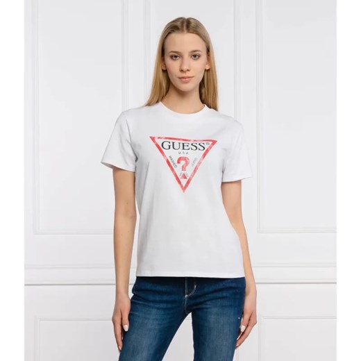 GUESS T-shirt | Regular Fit ze sklepu Gomez Fashion Store w kategorii Bluzki damskie - zdjęcie 184353416