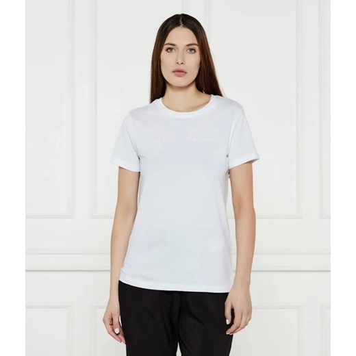 Armani Exchange T-shirt | Regular Fit ze sklepu Gomez Fashion Store w kategorii Bluzki damskie - zdjęcie 184353526