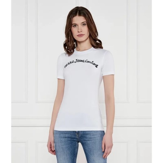 Versace Jeans Couture T-shirt | Slim Fit ze sklepu Gomez Fashion Store w kategorii Bluzki damskie - zdjęcie 184353556