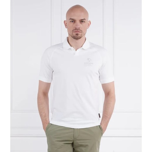 Napapijri Polo E-SANTIAGO SS BRIGHTWHITE 002 | Regular Fit ze sklepu Gomez Fashion Store w kategorii T-shirty męskie - zdjęcie 184353716