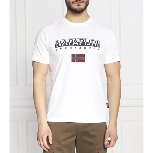 Napapijri T-shirt s-ayas | Regular Fit ze sklepu Gomez Fashion Store w kategorii T-shirty męskie - zdjęcie 184353755