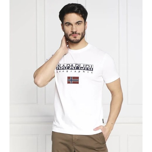 Napapijri T-shirt s-ayas | Regular Fit ze sklepu Gomez Fashion Store w kategorii T-shirty męskie - zdjęcie 184353756