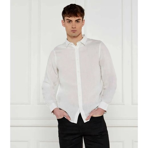 Armani Exchange Lniana koszula | Regular Fit ze sklepu Gomez Fashion Store w kategorii Koszule męskie - zdjęcie 184353768
