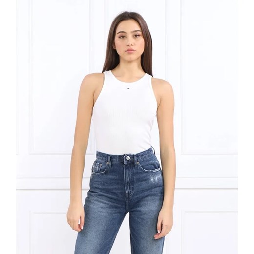 Tommy Jeans Top TJW ESSENTIAL RIB TANK | Slim Fit ze sklepu Gomez Fashion Store w kategorii Bluzki damskie - zdjęcie 184353957