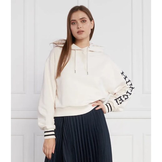 Tommy Hilfiger Bluza REG MONOTYPE SLV CROP HOODIE | Relaxed fit ze sklepu Gomez Fashion Store w kategorii Bluzy damskie - zdjęcie 184354015