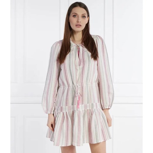 Pepe Jeans London Lniana sukienka DEBBIE ze sklepu Gomez Fashion Store w kategorii Sukienki - zdjęcie 184354085
