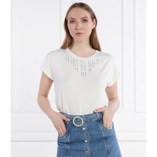 Liu Jo Sport T-shirt | Regular Fit ze sklepu Gomez Fashion Store w kategorii Bluzki damskie - zdjęcie 184354229