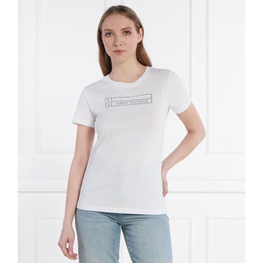 Armani Exchange T-shirt | Regular Fit ze sklepu Gomez Fashion Store w kategorii Bluzki damskie - zdjęcie 184354355