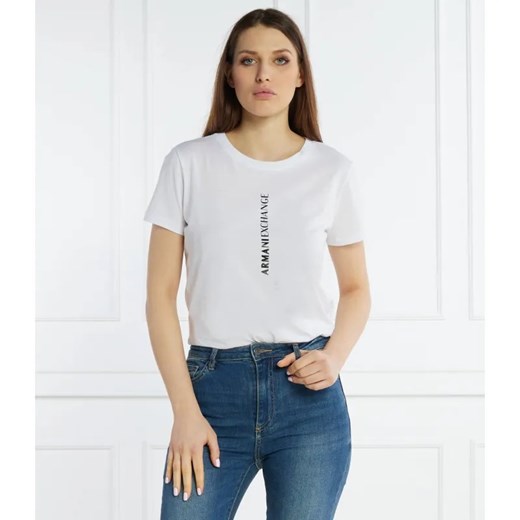 Armani Exchange T-shirt | Regular Fit ze sklepu Gomez Fashion Store w kategorii Bluzki damskie - zdjęcie 184354389