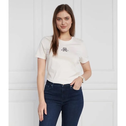 Tommy Hilfiger T-shirt REG VARSITY IMD NY C-NK SS | Regular Fit ze sklepu Gomez Fashion Store w kategorii Bluzki damskie - zdjęcie 184354399