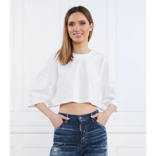 Karl Lagerfeld T-shirt | Regular Fit ze sklepu Gomez Fashion Store w kategorii Bluzki damskie - zdjęcie 184354427