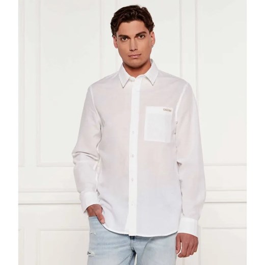 Calvin Klein Jeans Lniana koszula | Regular Fit ze sklepu Gomez Fashion Store w kategorii Koszule męskie - zdjęcie 184354487