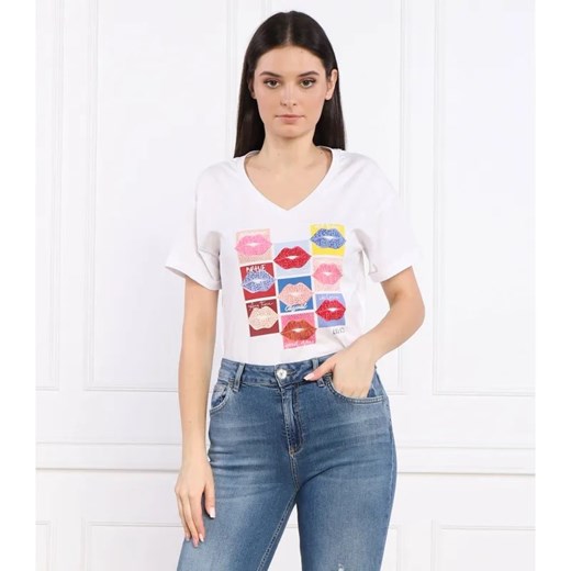 Liu Jo T-shirt | Regular Fit ze sklepu Gomez Fashion Store w kategorii Bluzki damskie - zdjęcie 184354575