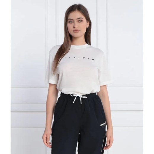 Tommy Sport T-shirt RELAXED LOGO | Relaxed fit ze sklepu Gomez Fashion Store w kategorii Bluzki damskie - zdjęcie 184354587