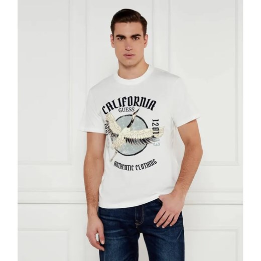 GUESS T-shirt HERON | Regular Fit ze sklepu Gomez Fashion Store w kategorii T-shirty męskie - zdjęcie 184354596
