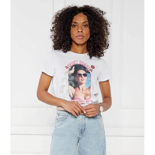 GUESS T-shirt | Regular Fit ze sklepu Gomez Fashion Store w kategorii Bluzki damskie - zdjęcie 184354609