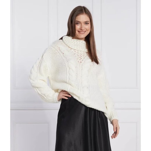 Marc Cain Wełniany sweter | Regular Fit ze sklepu Gomez Fashion Store w kategorii Swetry damskie - zdjęcie 184354725