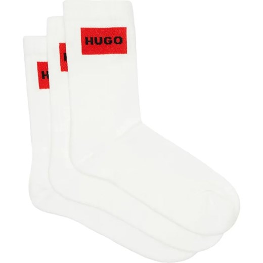 Hugo Bodywear Skarpety 3-pack 3P QS RIB LABEL CC ze sklepu Gomez Fashion Store w kategorii Skarpetki męskie - zdjęcie 184354749