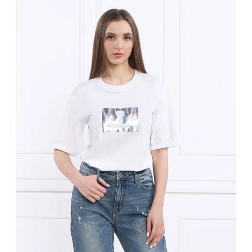 Armani Exchange T-shirt | Regular Fit ze sklepu Gomez Fashion Store w kategorii Bluzki damskie - zdjęcie 184354835