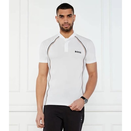 BOSS GREEN Polo Pariq TOC Mesh | Slim Fit | stretch ze sklepu Gomez Fashion Store w kategorii T-shirty męskie - zdjęcie 184354846