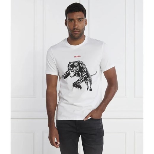 HUGO T-shirt Darpione | Regular Fit ze sklepu Gomez Fashion Store w kategorii T-shirty męskie - zdjęcie 184354898