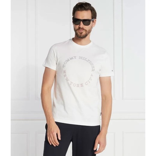 Tommy Hilfiger T-shirt MONOTYPE ROUNDLE | Slim Fit ze sklepu Gomez Fashion Store w kategorii T-shirty męskie - zdjęcie 184354918