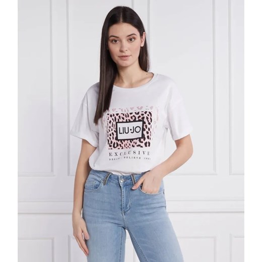 Liu Jo T-shirt | Relaxed fit ze sklepu Gomez Fashion Store w kategorii Bluzki damskie - zdjęcie 184354936