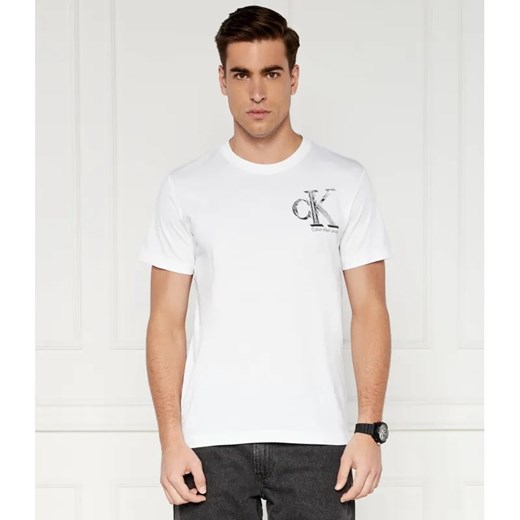 Calvin Klein Jeans T-shirt META MONOGRAM | Regular Fit ze sklepu Gomez Fashion Store w kategorii T-shirty męskie - zdjęcie 184354948