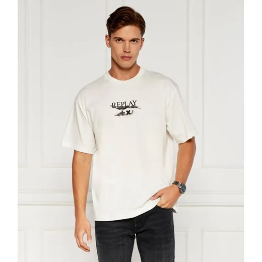 Replay T-shirt | Oversize fit ze sklepu Gomez Fashion Store w kategorii T-shirty męskie - zdjęcie 184355115