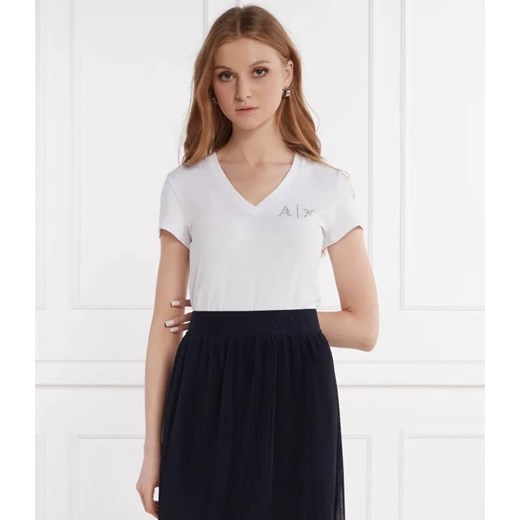 Armani Exchange T-shirt | Regular Fit ze sklepu Gomez Fashion Store w kategorii Bluzki damskie - zdjęcie 184355119