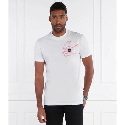 Philipp Plein T-shirt SS Dripping Skull | Regular Fit ze sklepu Gomez Fashion Store w kategorii T-shirty męskie - zdjęcie 184355197