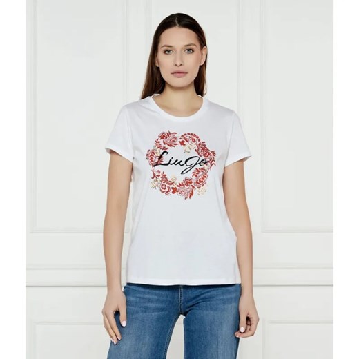 Liu Jo T-shirt | Regular Fit ze sklepu Gomez Fashion Store w kategorii Bluzki damskie - zdjęcie 184355288