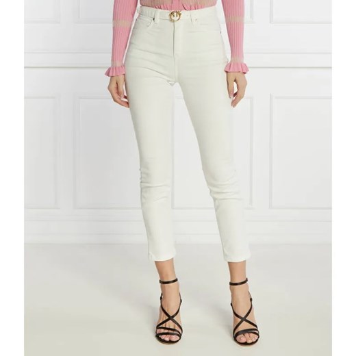 Pinko Spodnie z paskiem SUSAN | Skinny fit | denim ze sklepu Gomez Fashion Store w kategorii Jeansy damskie - zdjęcie 184355366