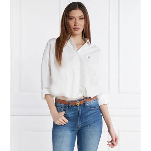 Tommy Hilfiger Koszula SMD BLOUSON DRAWSTRING | Cropped Fit ze sklepu Gomez Fashion Store w kategorii Koszule damskie - zdjęcie 184355367