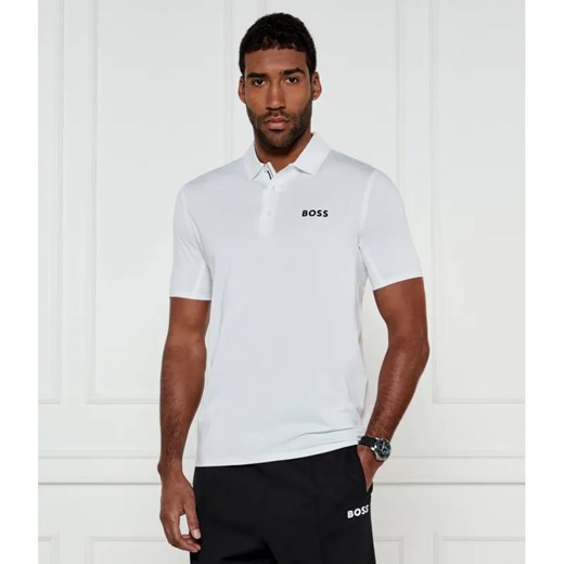 BOSS GREEN Polo BOSS x Matteo Berrettini Patteo MB 17 | Slim Fit | stretch ze sklepu Gomez Fashion Store w kategorii T-shirty męskie - zdjęcie 184355375
