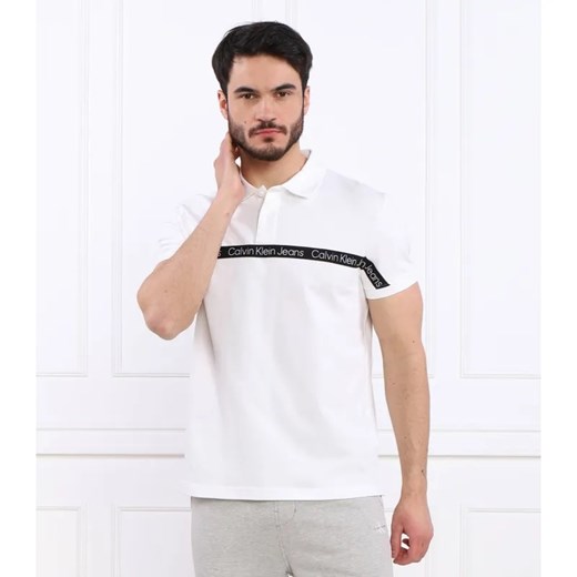 Calvin Klein Jeans Polo LOGO TAPE | Regular Fit ze sklepu Gomez Fashion Store w kategorii T-shirty męskie - zdjęcie 184355425