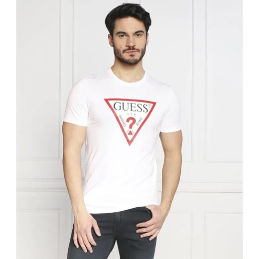 GUESS T-shirt | Slim Fit ze sklepu Gomez Fashion Store w kategorii T-shirty męskie - zdjęcie 184355456