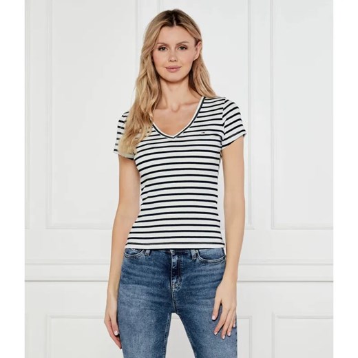 Tommy Jeans T-shirt ESSENTIAL | Slim Fit ze sklepu Gomez Fashion Store w kategorii Bluzki damskie - zdjęcie 184355466