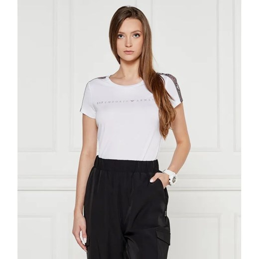EA7 T-shirt | Slim Fit ze sklepu Gomez Fashion Store w kategorii Bluzki damskie - zdjęcie 184355488
