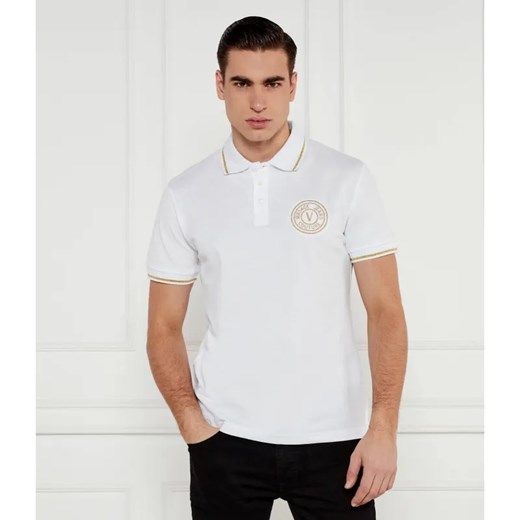 Versace Jeans Couture Polo Met Embro | Slim Fit ze sklepu Gomez Fashion Store w kategorii T-shirty męskie - zdjęcie 184355497