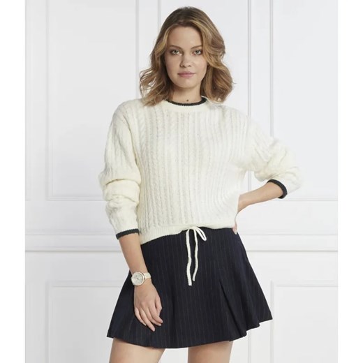 Pepe Jeans London Sweter Knits | Regular Fit | z dodatkiem wełny ze sklepu Gomez Fashion Store w kategorii Swetry damskie - zdjęcie 184355685