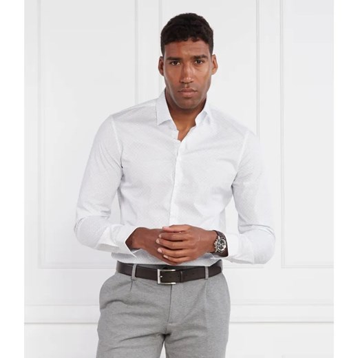 Calvin Klein Koszula POPLIN SQUARE PRINT | Slim Fit ze sklepu Gomez Fashion Store w kategorii Koszule męskie - zdjęcie 184355746