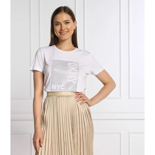 DKNY T-shirt | Regular Fit ze sklepu Gomez Fashion Store w kategorii Bluzki damskie - zdjęcie 184355786