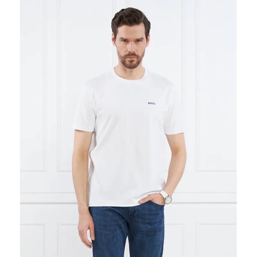 BOSS GREEN T-shirt Tee Tape 10110340 01 | Slim Fit ze sklepu Gomez Fashion Store w kategorii T-shirty męskie - zdjęcie 184355838