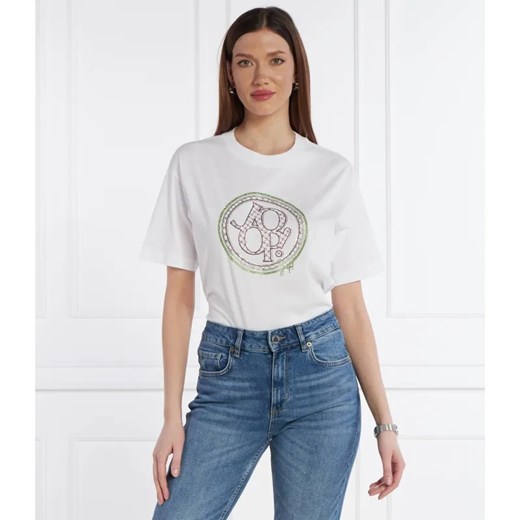 Joop! T-shirt | Regular Fit ze sklepu Gomez Fashion Store w kategorii Bluzki damskie - zdjęcie 184355845
