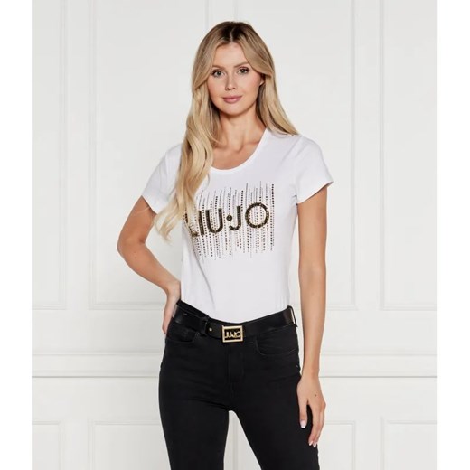 Liu Jo T-shirt | Slim Fit ze sklepu Gomez Fashion Store w kategorii Bluzki damskie - zdjęcie 184355917