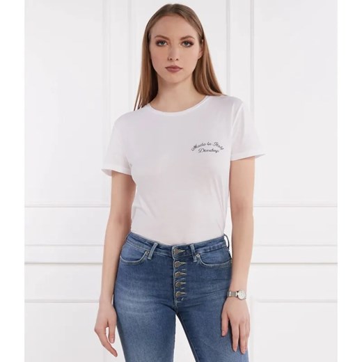 DONDUP - made in Italy T-shirt | Regular Fit ze sklepu Gomez Fashion Store w kategorii Bluzki damskie - zdjęcie 184355918